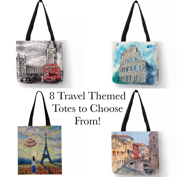 Eco-Friendly Eiffel Tower Paris Folding Tote Bag - Picture 14 of 16